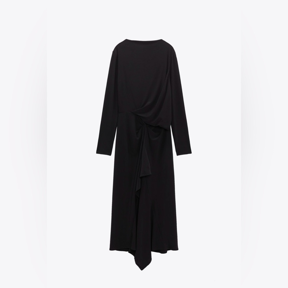 Zara S Flowy Draped Dress